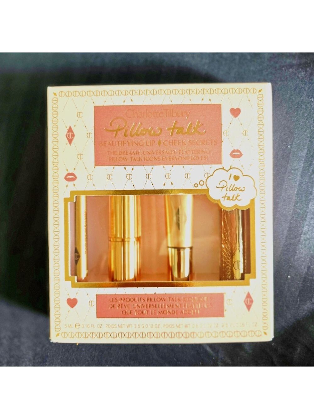NEW! Charlotte Tilbury Pillow Talk Beautifying Lip & Cheek Secrets Set - Picture 2 of 7